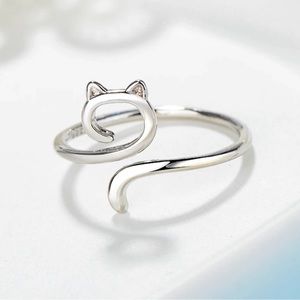 Sterling Silver Adjustable Cat Ring by tgf inc.